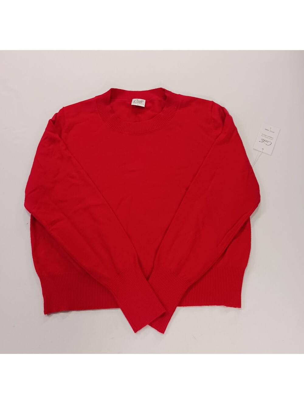 Cielo SW84 Women's Red Pullover Sweater Size Large Chest 38